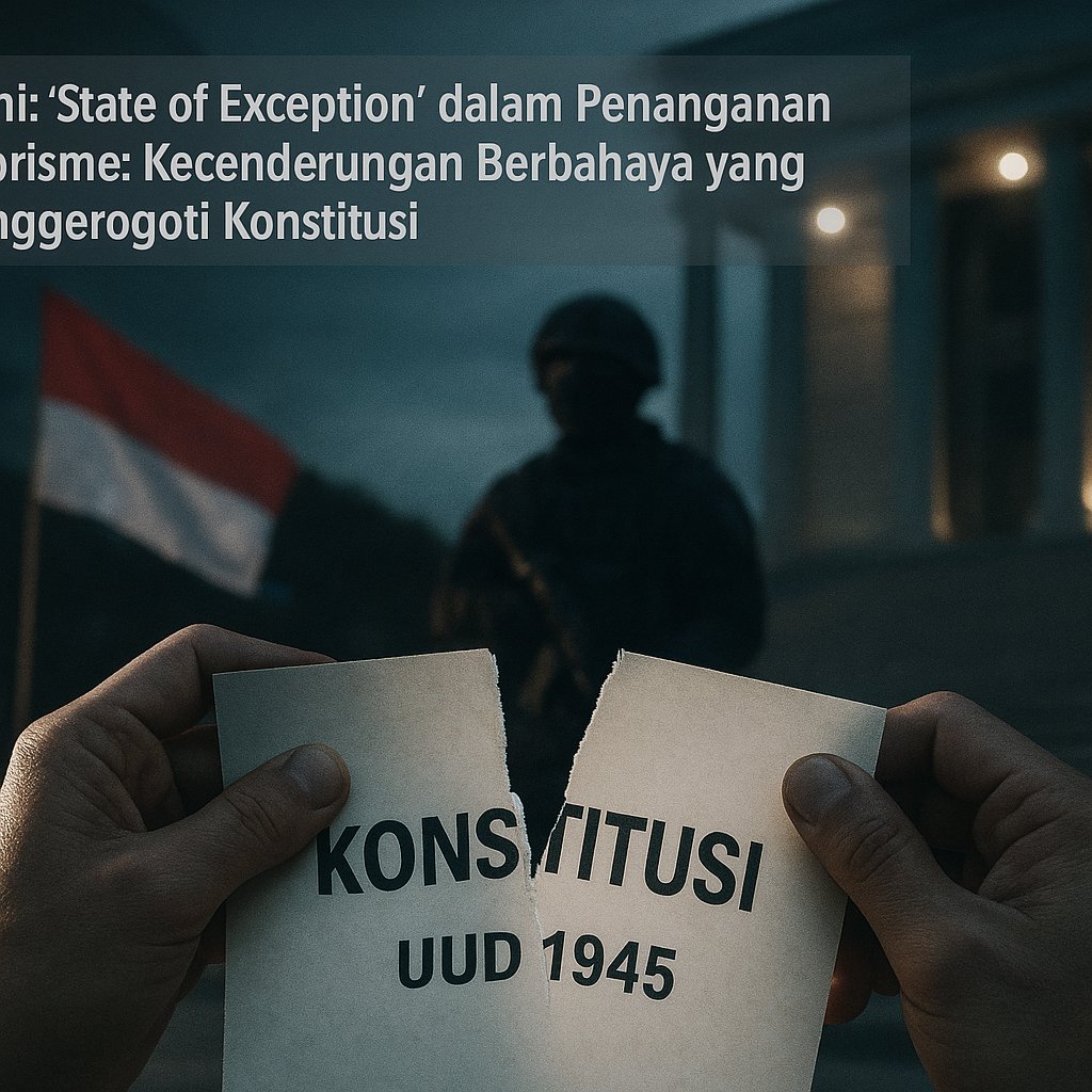 Opini: 'State of Exception' dalam Penanganan Terorisme: Kecenderungan Berbahaya yang Menggerogoti Konstitusi