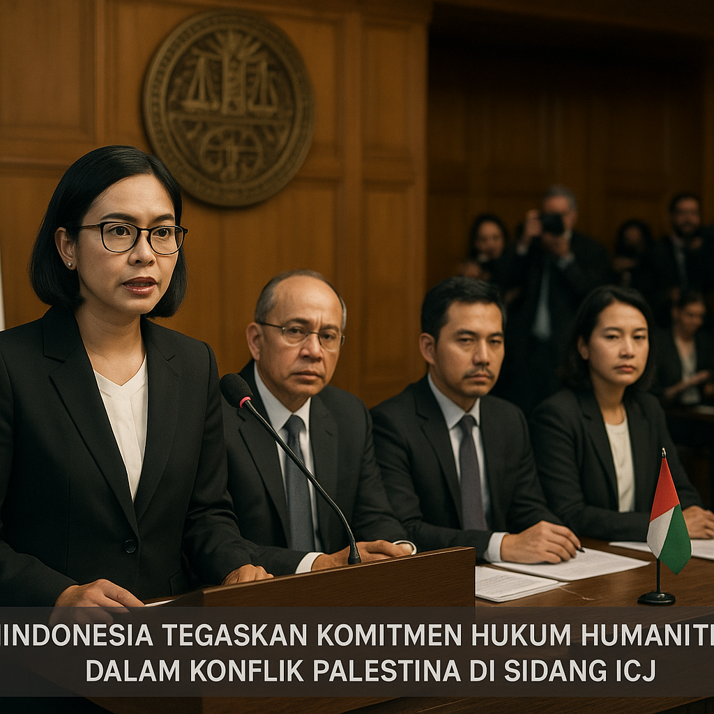 Indonesia Tegaskan Komitmen Hukum Humaniter dalam Konflik Palestina di Sidang ICJ