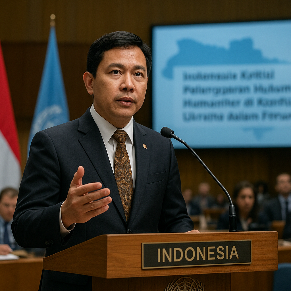 Indonesia Kritisi Pelanggaran Hukum Humaniter di Konflik Ukraina dalam Forum PBB