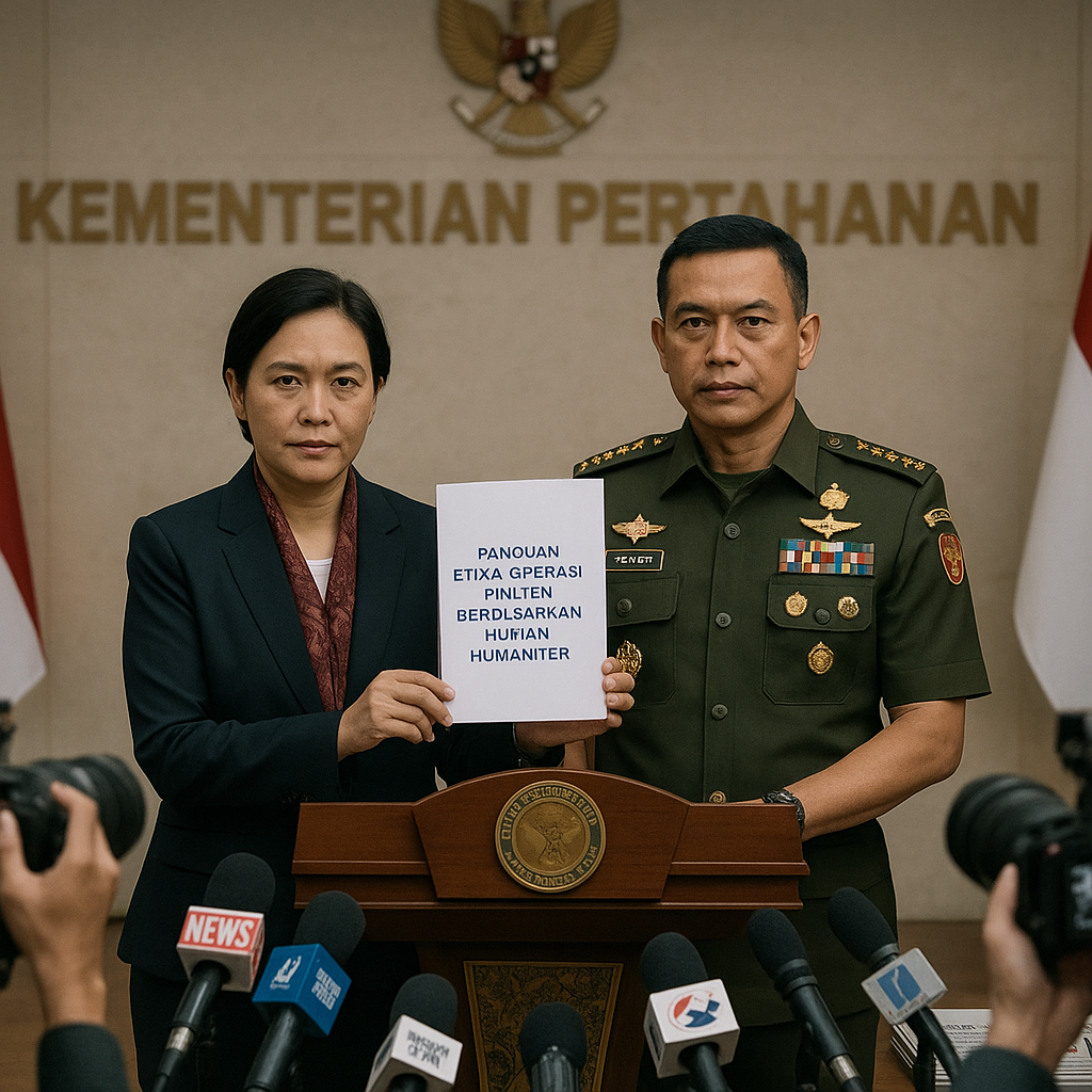 Kementerian Pertahanan Rilis Panduan Etika Operasi Militer Berdasarkan Hukum Humaniter