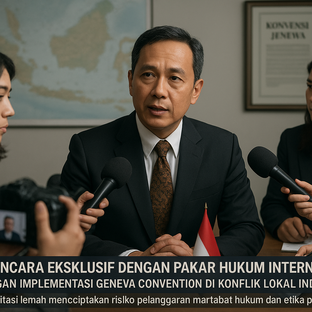 Wawancara Eksklusif dengan Pakar Hukum Internasional: Tantangan Implementasi Geneva Convention di Konflik Lokal Indonesia