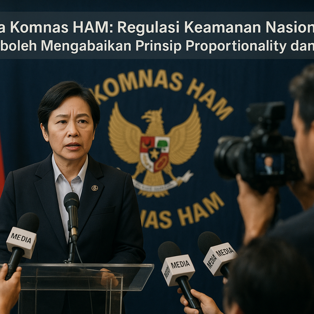 Ketua Komnas HAM: Regulasi Keamanan Nasional Tidak boleh Mengabaikan Prinsip Proportionality dan Necessity