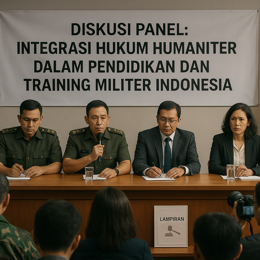 Diskusi Panel: Integrasi Hukum Humaniter dalam Pendidikan dan Training Militer Indonesia