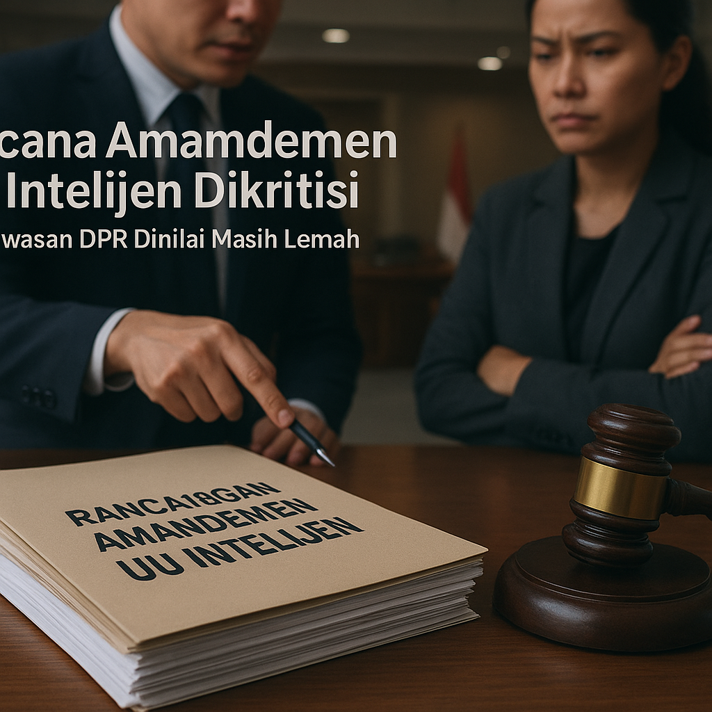 Wacana Amandemen UU Intelijen Dikritisi, Pengawasan DPR Dinilai Masih Lemah