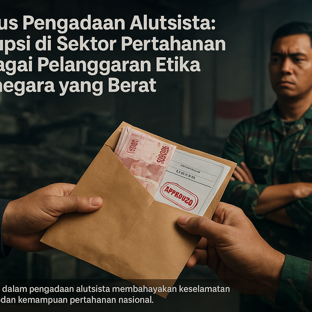 Kasus Pengadaan Alutsista: Korupsi di Sektor Pertahanan sebagai Pelanggaran Etika Bernegara yang Berat
