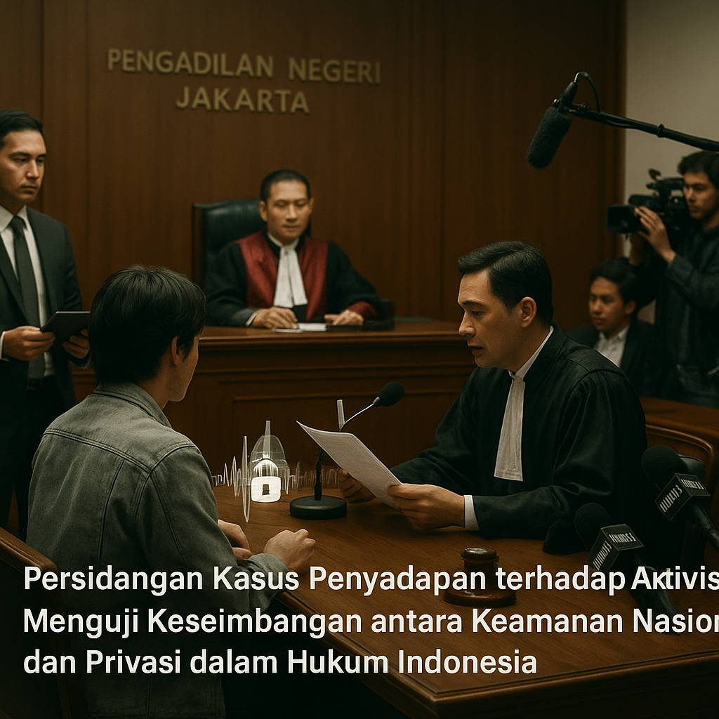 Persidangan Kasus Penyadapan terhadap Aktivis: Menguji Keseimbangan antara Keamanan Nasional dan Privasi dalam Hukum Indonesia
