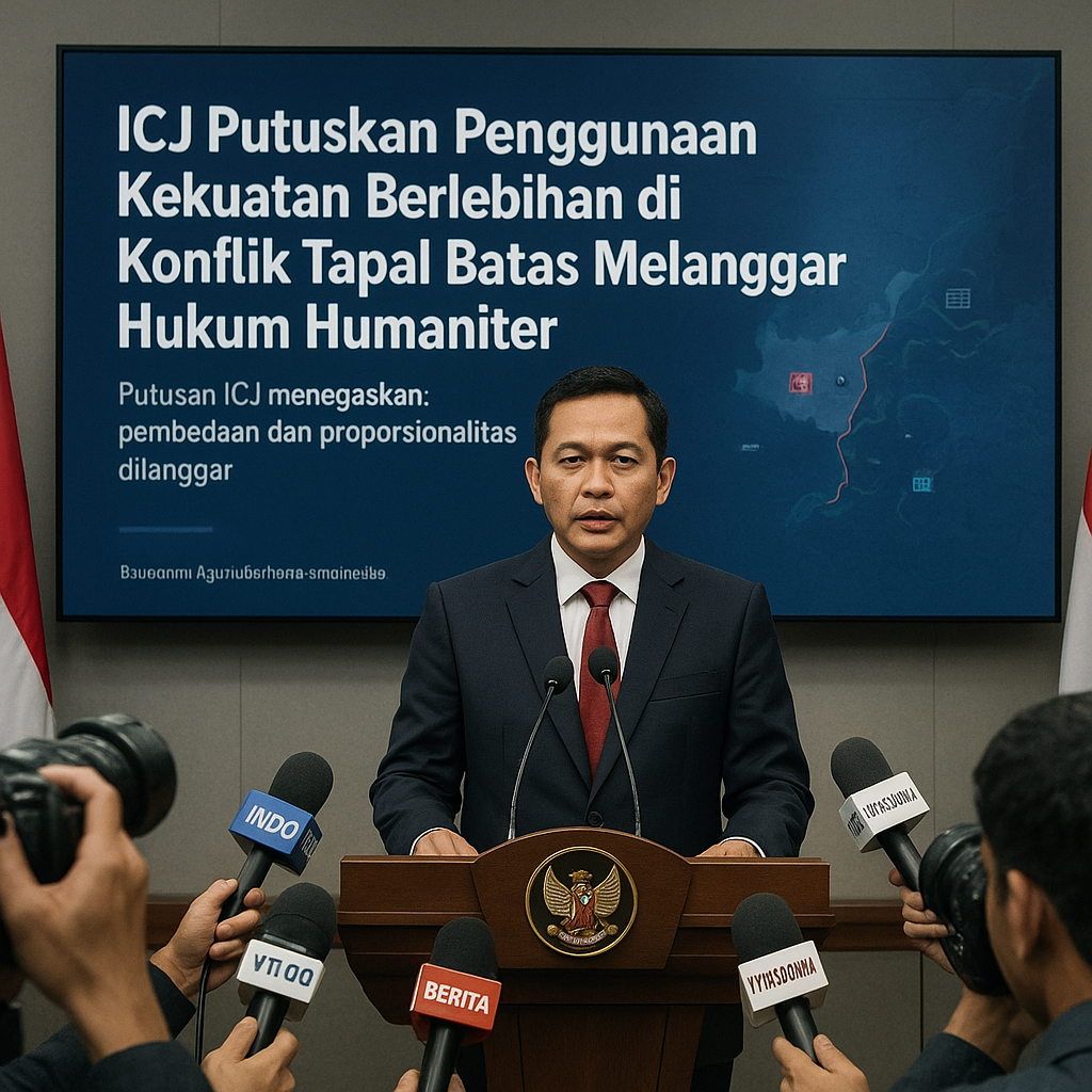 ICJ Putuskan Penggunaan Kekuatan Berlebihan di Konflik Tapal Batas Melanggar Hukum Humaniter