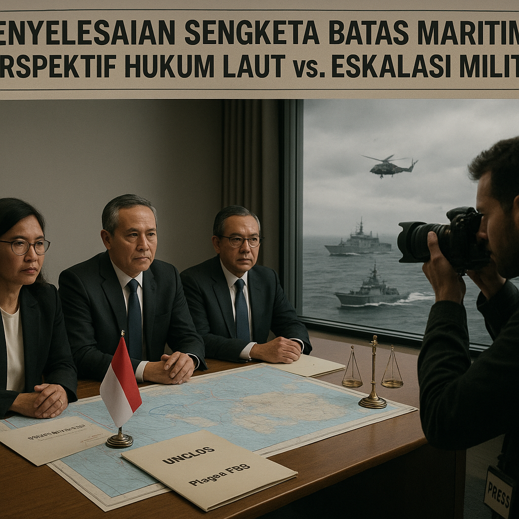 Penyelesaian Sengketa Batas Maritim: Perspektif Hukum Laut vs. Eskalasi Militer
