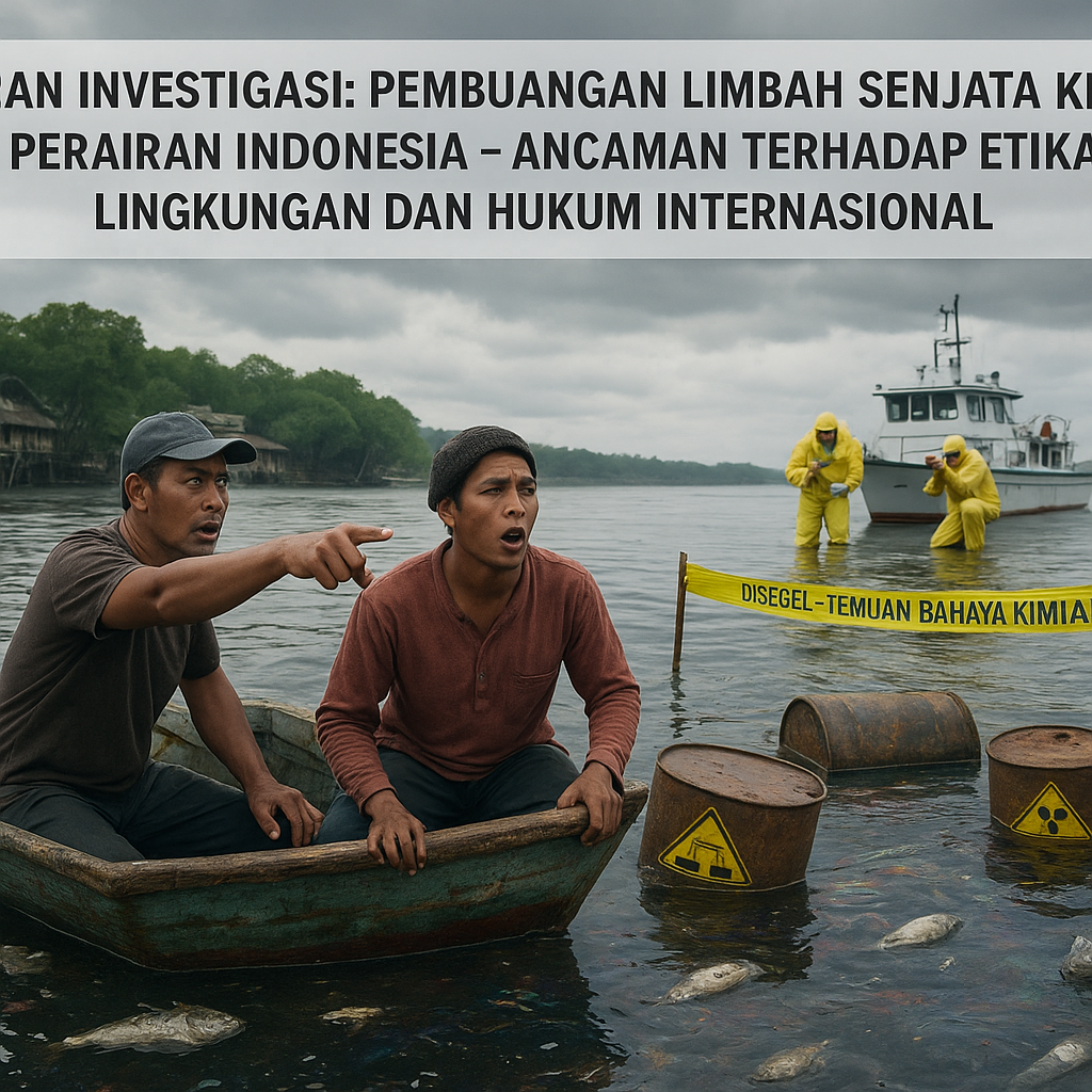 Laporan Investigasi: Pembuangan Limbah Senjata Kimia di Perairan Indonesia Ancaman terhadap Etika Lingkungan dan Hukum Internasional