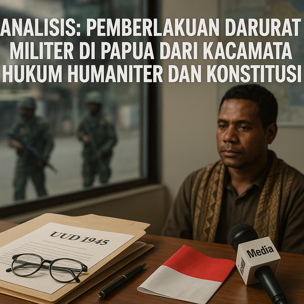 Analisis: Pemberlakuan Darurat Militer di Papua dari Kacamata Hukum Humaniter dan Konstitusi