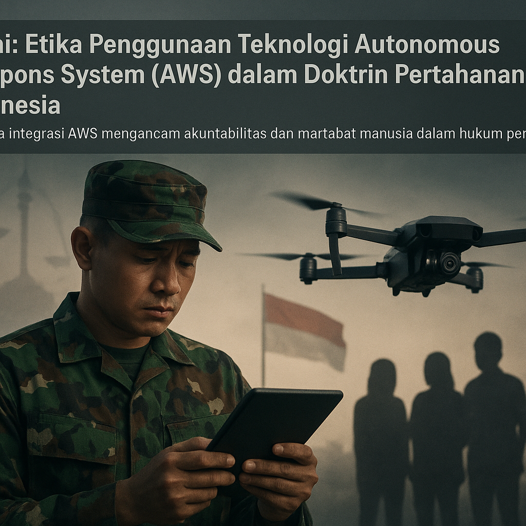 Opini: Etika Penggunaan Teknologi Autonomous Weapons System (AWS) dalam Doktrin Pertahanan Indonesia