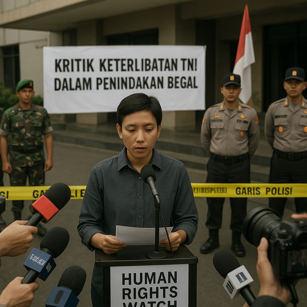 Human Rights Watch Kritik Keterlibatan TNI dalam Penindakan Begal