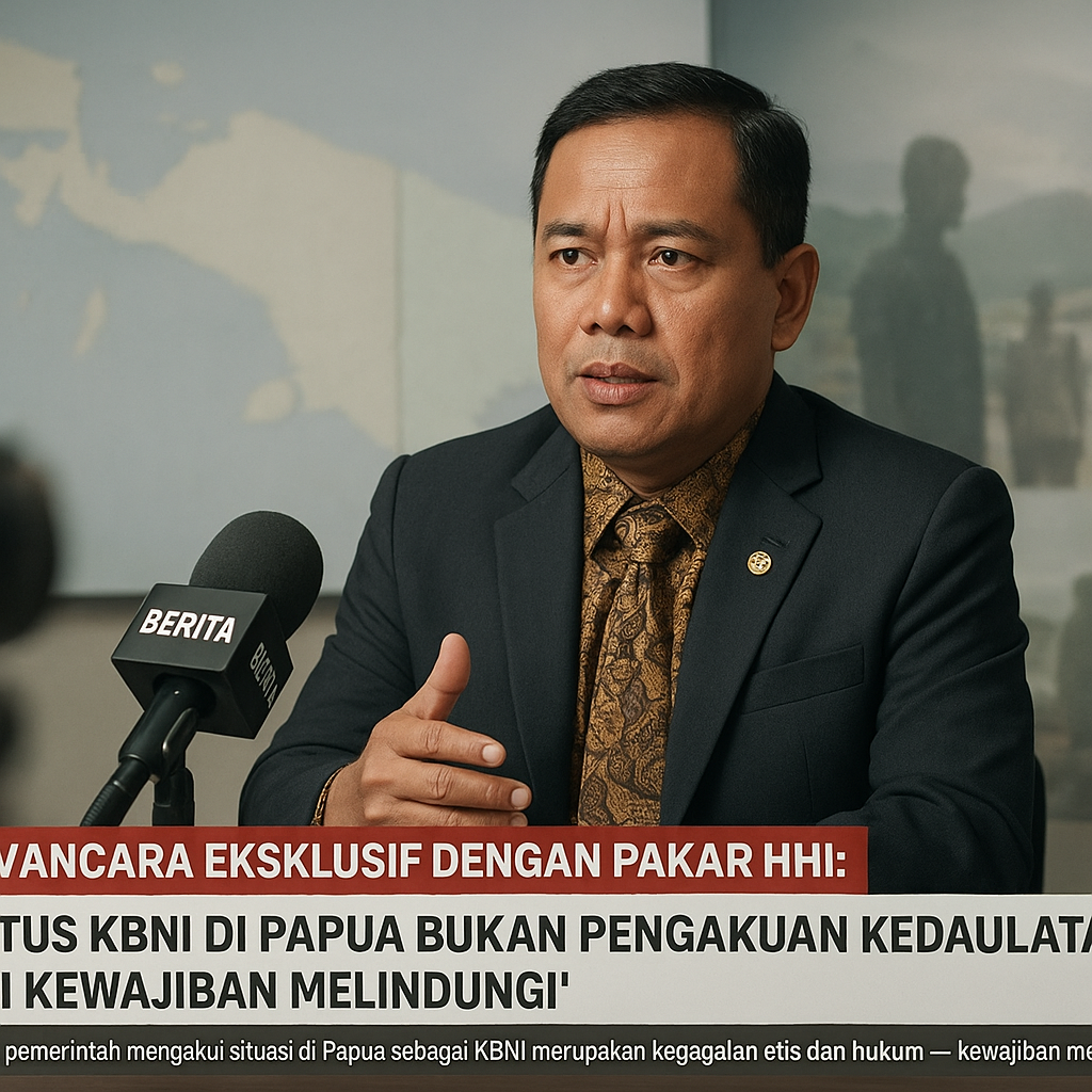Wawancara Eksklusif dengan Pakar HHI: 'Status KBNI di Papua Bukan Pengakuan Kedaulatan, Tapi Kewajiban Melindungi'