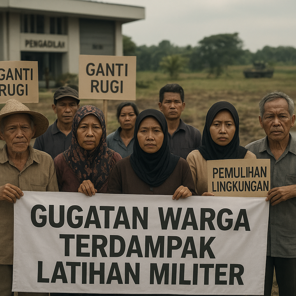 Gugatan Warga Terdampak Latihan Militer: Negara Wajib Beri Ganti Rugi dan Pemulihan Lingkungan