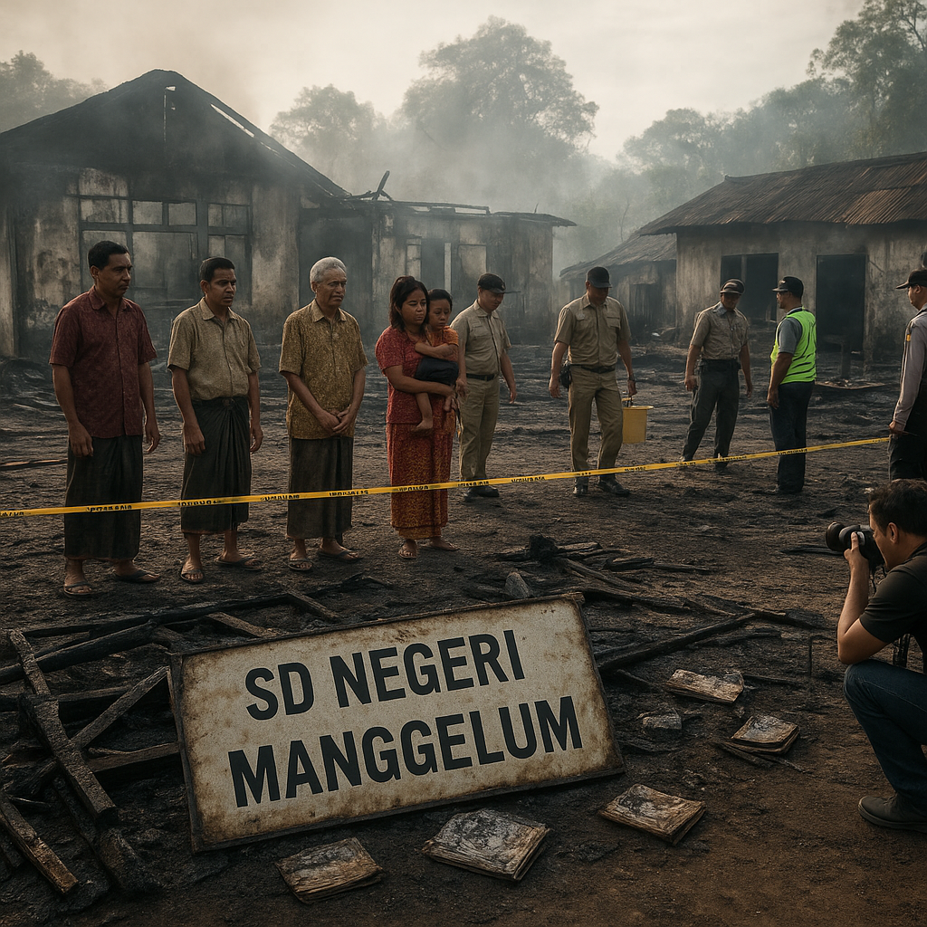 TPNPB Klaim Bakar Sekolah, Rumah dan Barak Tenaga Kesehatan di Distrik Manggelum, Boven Digoel